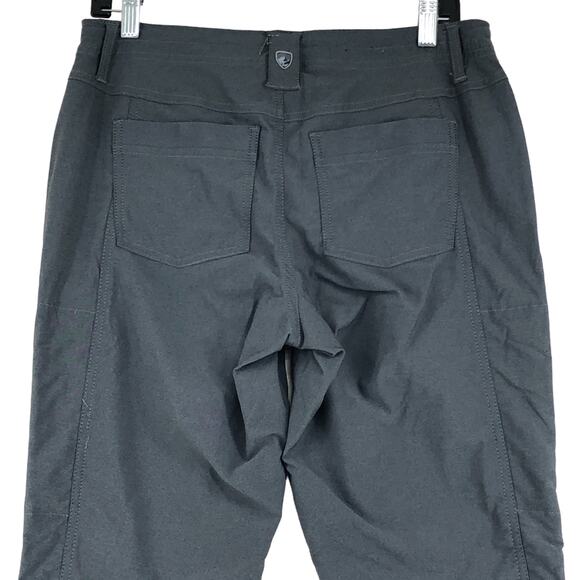 Kuhl Womens Size 8R Grey Zip Thigh Pocket Outdoor Adventure Pants Stretch - Picture 6 of 15